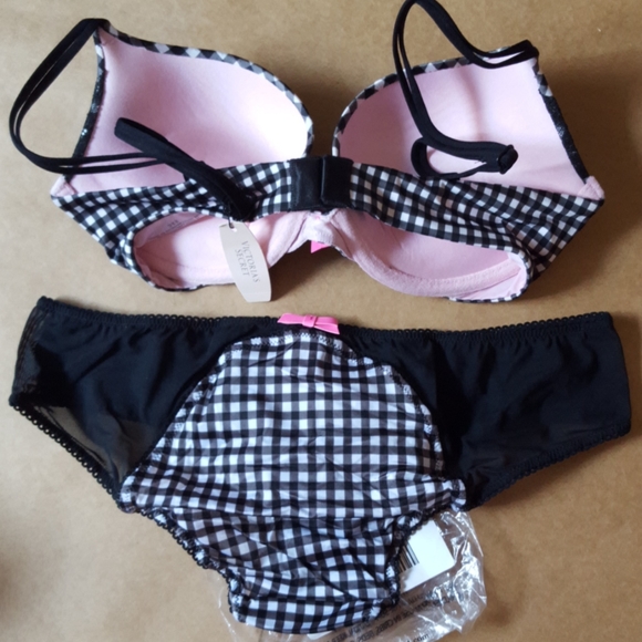 Victoria's secret very sexy plaid lace 32C medium - Picture 2 of 6